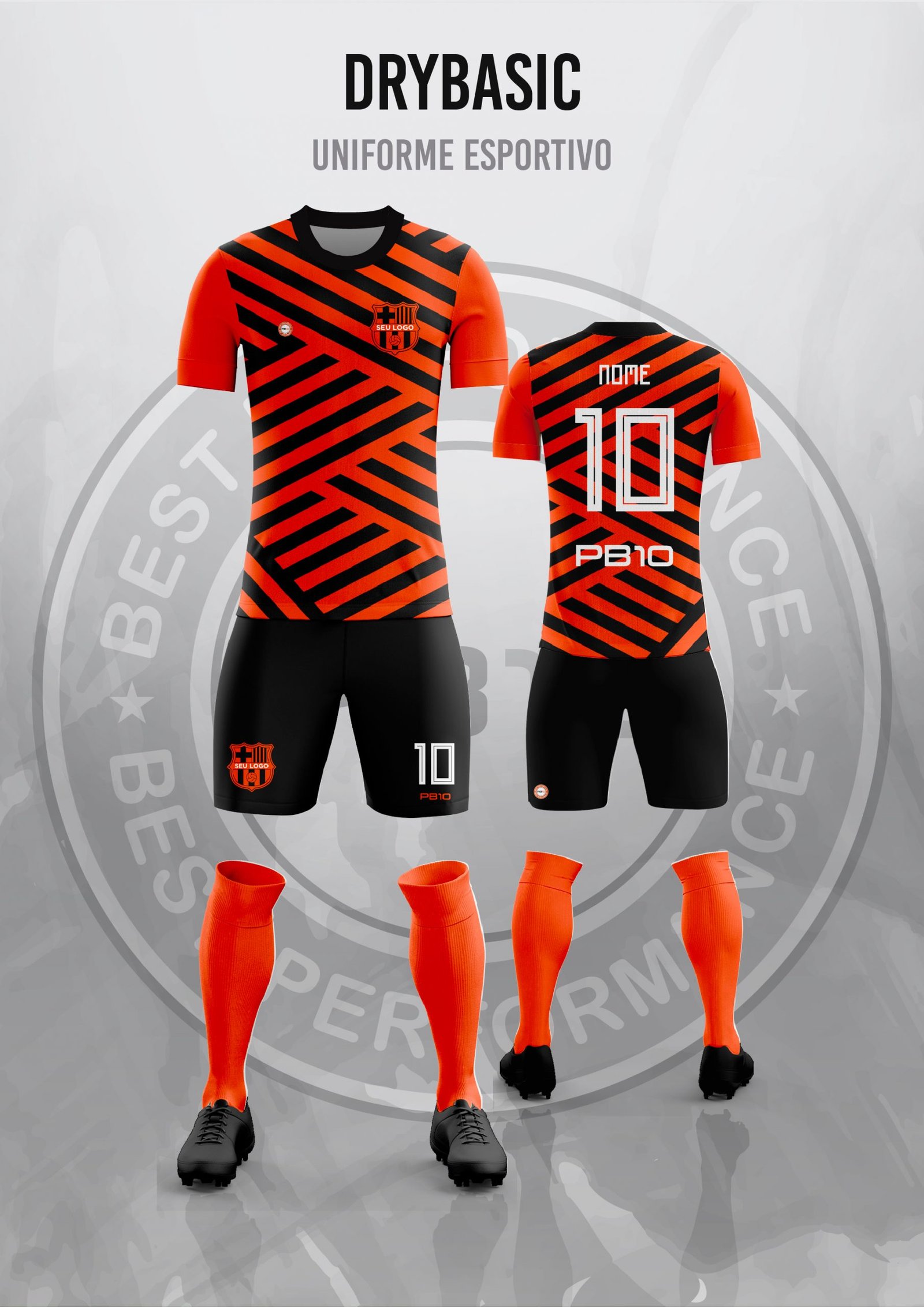 Modelo de camisa esportiva para uniformes de equipe e design de camisetas  de futebol